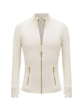 Gold Zipper Ivory LL Jacket