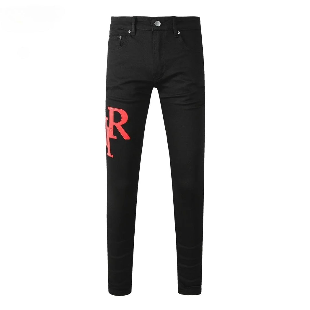 AM Jeans Black/Red Logo