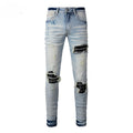 AM Jeans Black Patches