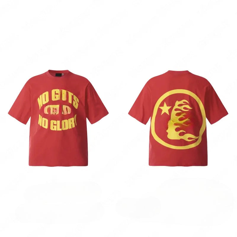 H-S T-Shirt Guts Red/Yellow