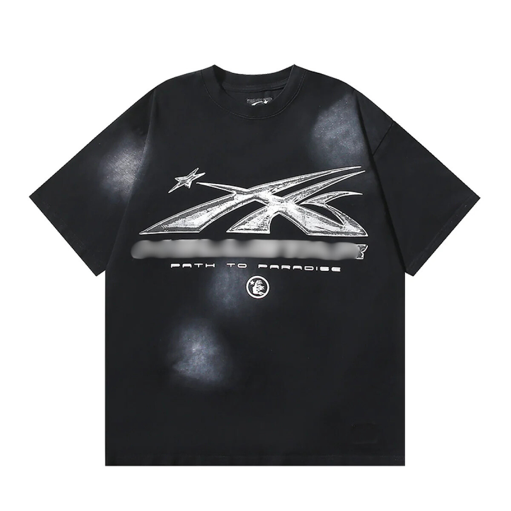 H-S Logo Gel Black T-Shirt