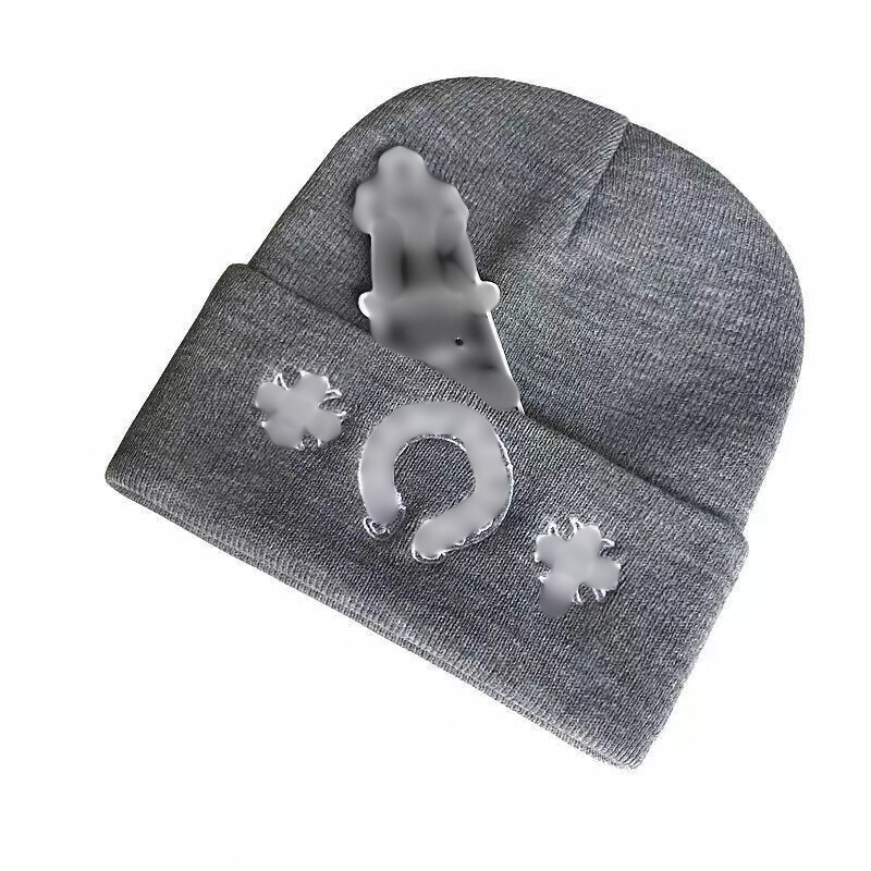 Heart Grey Beanie
