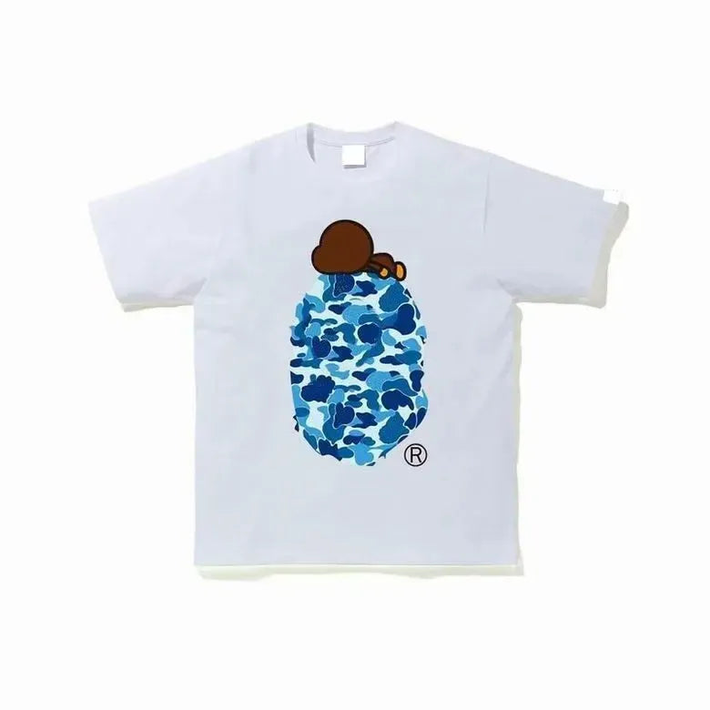 BP T-Shirt White Blue