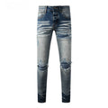AM Jeans Navy Blue Patches