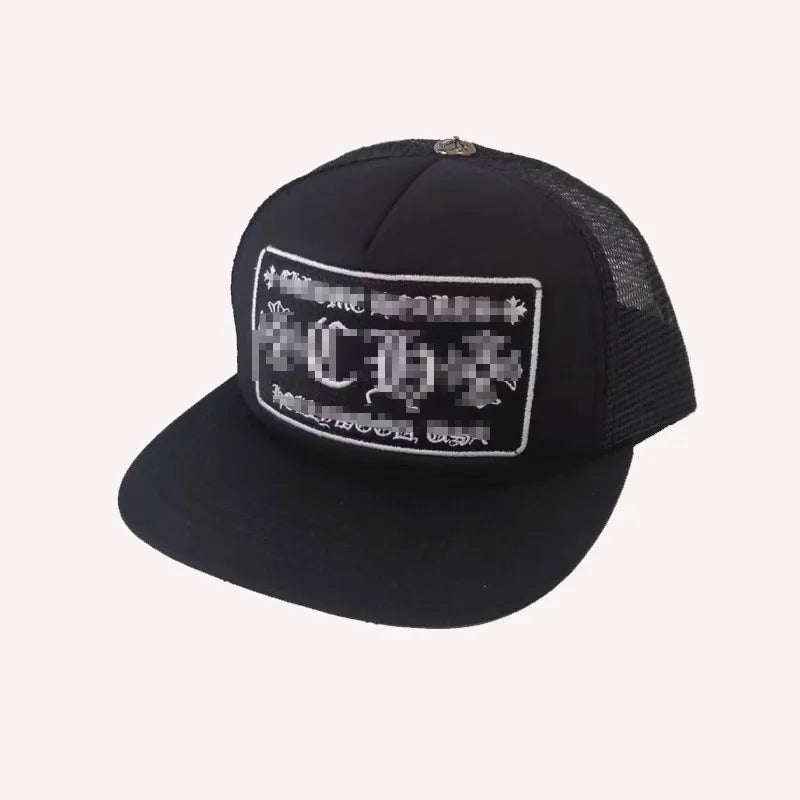 Heart Trucker Hat Black
