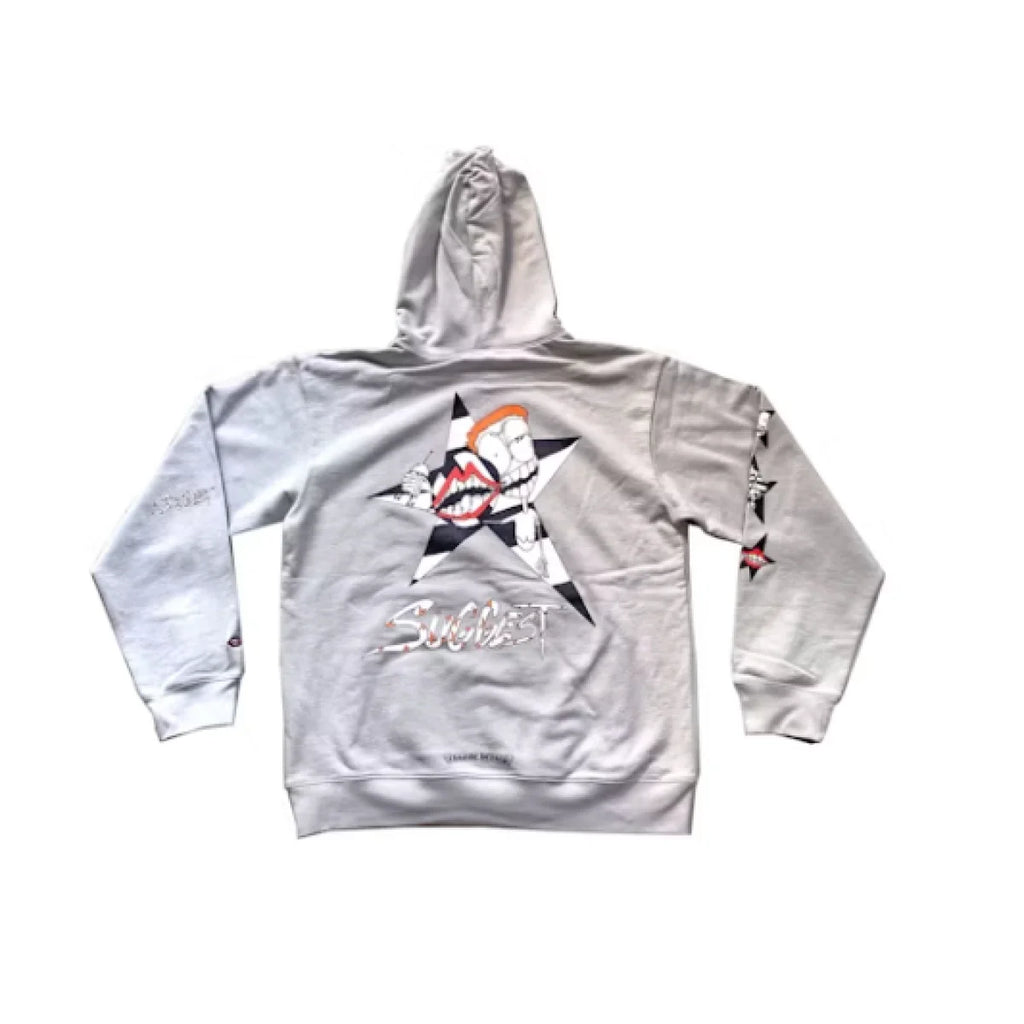 Heart Hoodie M-BOY Grey