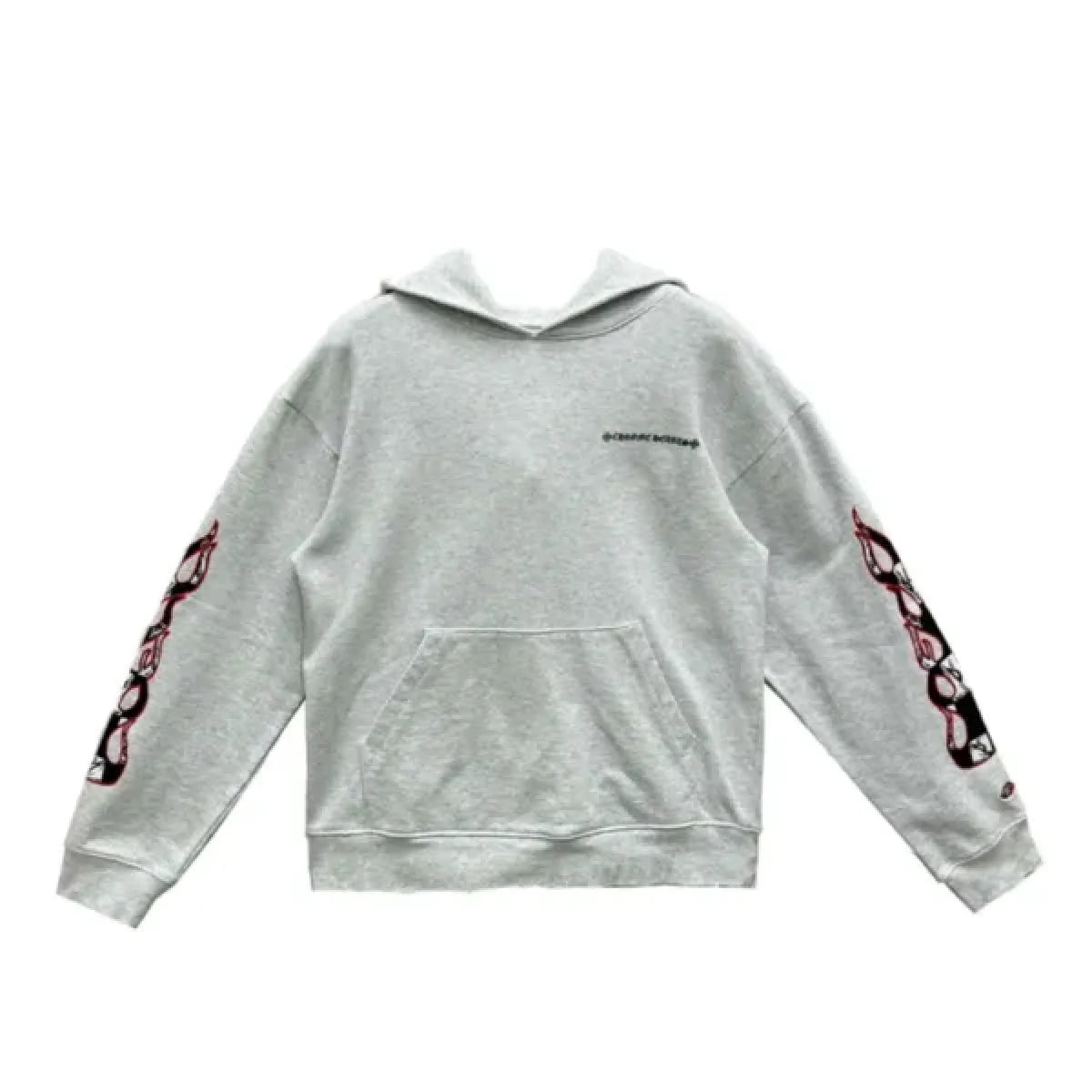 Heart Flame Hoodie M-BOY Heather Grey