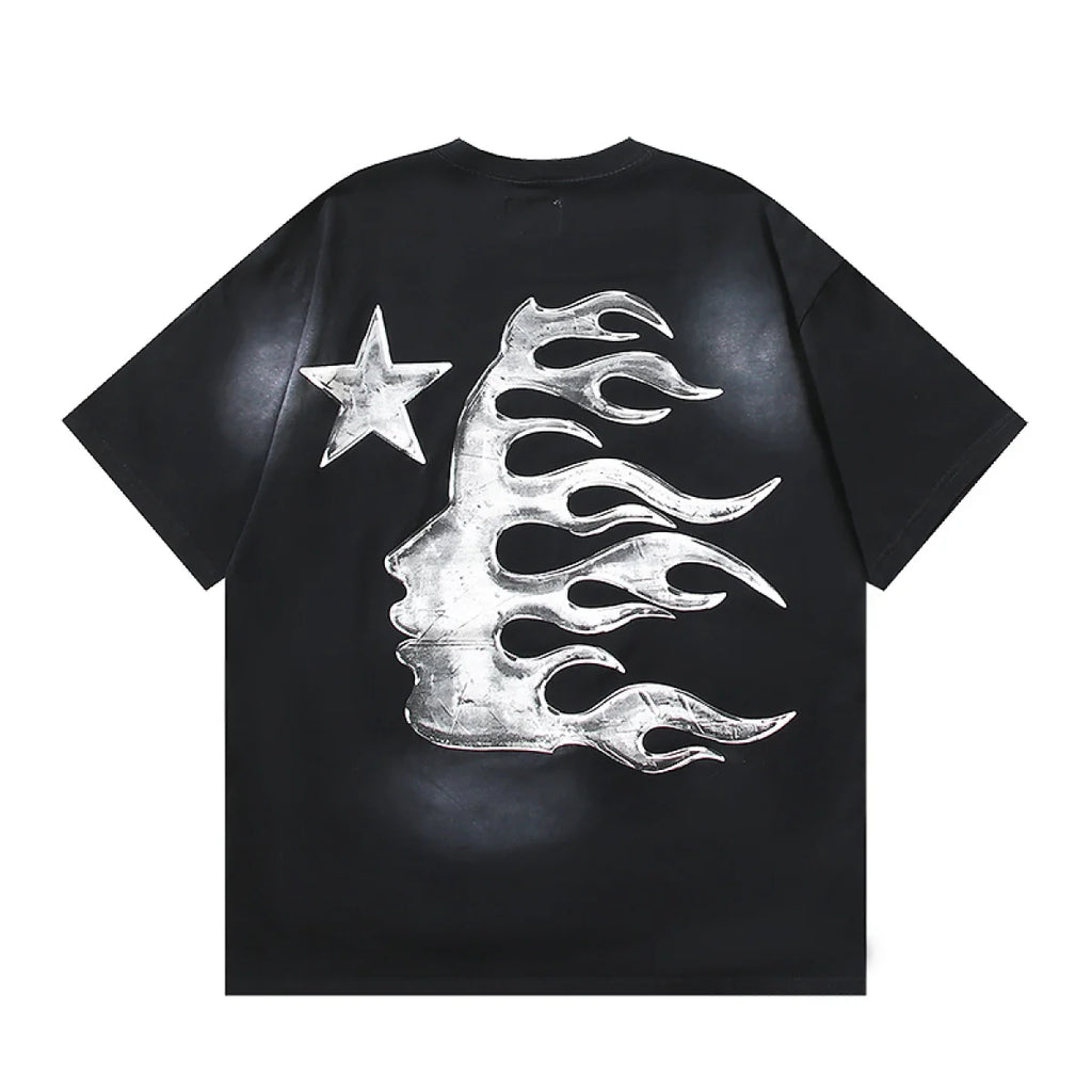 H-S Logo Gel Black T-Shirt