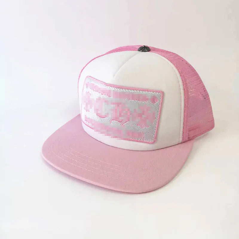 Heart Trucker Hat Pink
