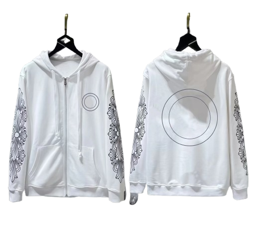 White Chr0me Hoodie